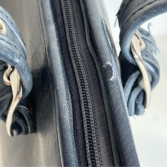 Coach Black Leather Satchel - Picture 7 of 15